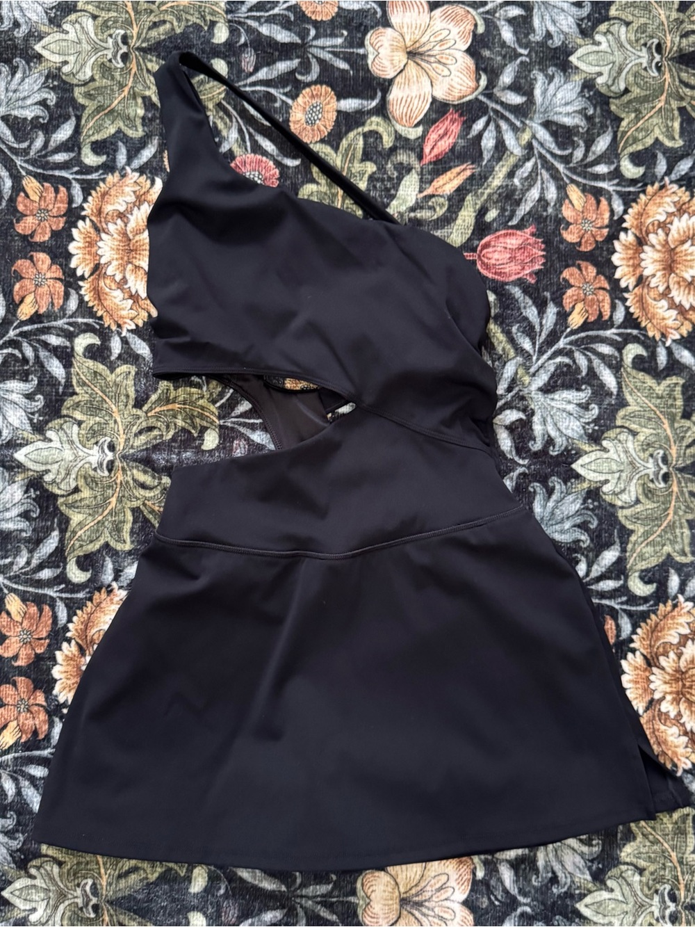 FP MOVEMENT by  FREE PEOPLE | Black One-Shoulder Cutout Athletic Dress Small